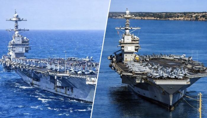 USS Gerald Ford fire damage