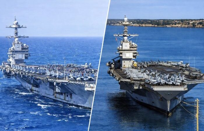 USS Gerald Ford fire damage